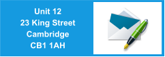 Unit 12 23 King Street Cambridge CB1 1AH